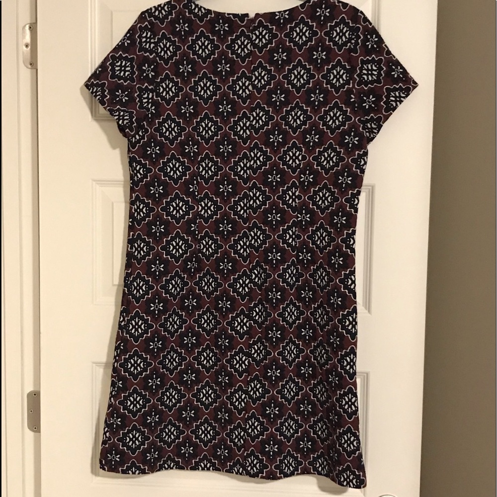 Loft Print Dress Like New Size 10